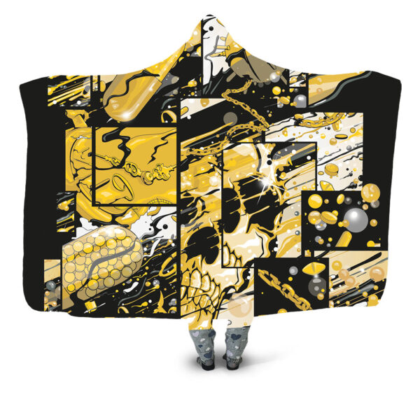 gold rush Hooded Blanket - Hoodie Lab