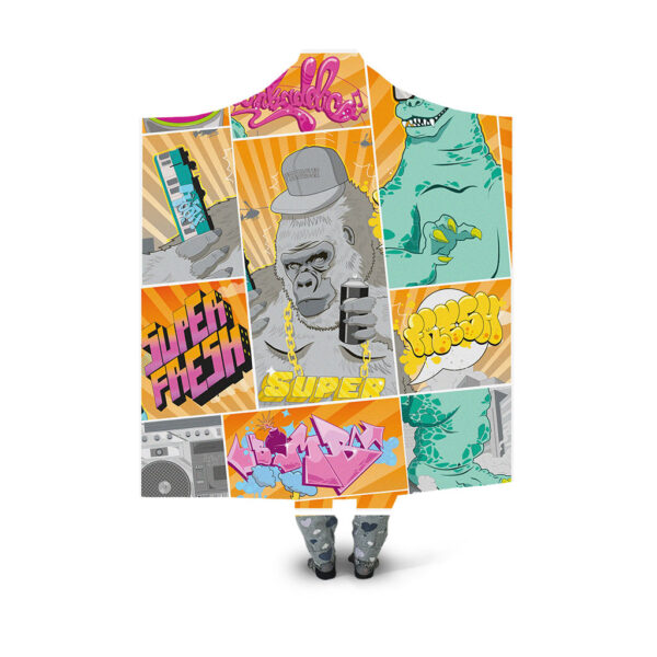 King graf Hooded Blanket - Hoodie Lab