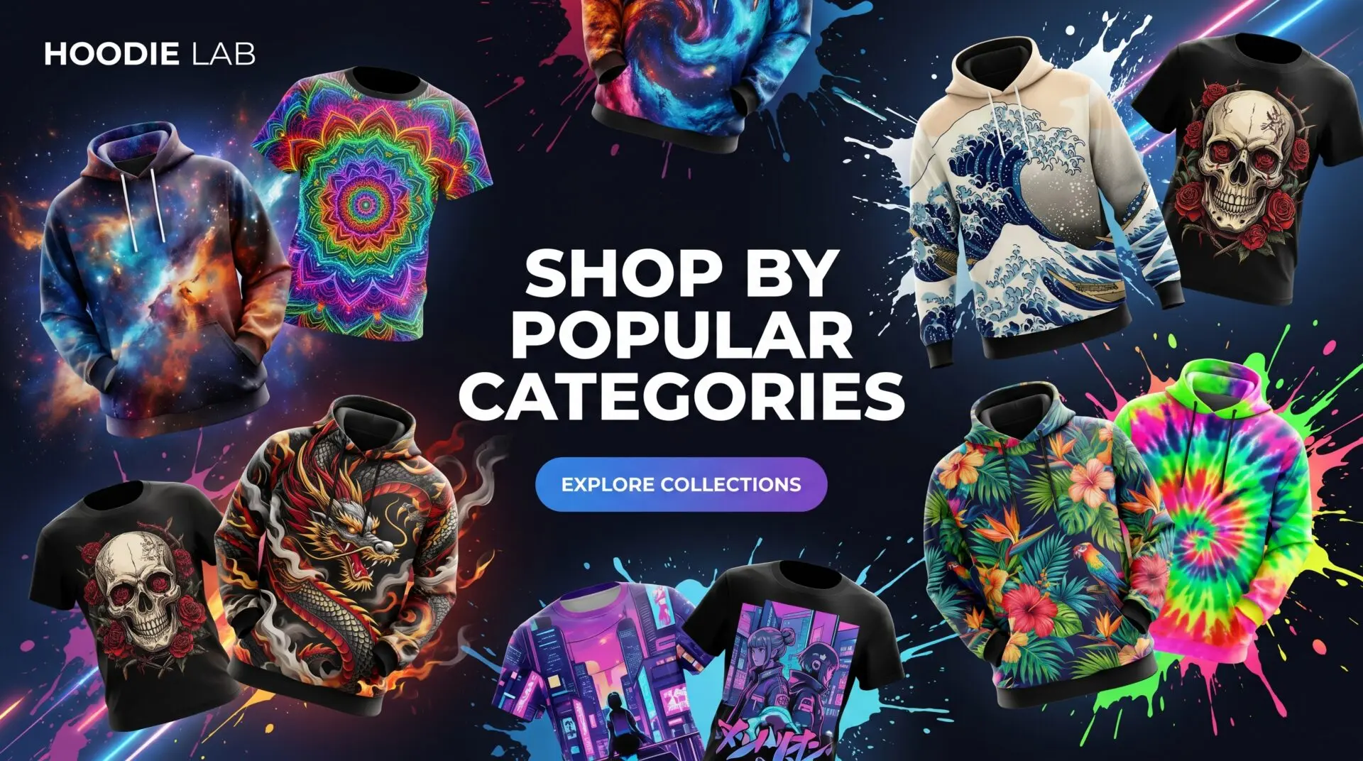 Shop by Popular Categories - Hoodie Lab
