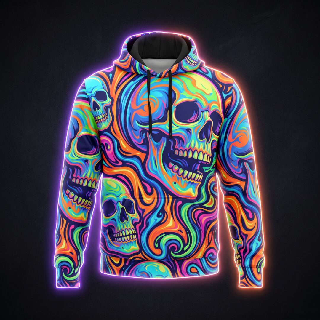 Rave graphic hoodies